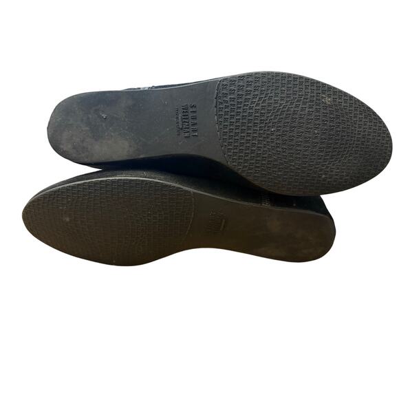 Stuart Weitzman x Russell & Bromley Over-The-Knee Boots 7.5 Black Suede Wedge - Picture 2 of 6